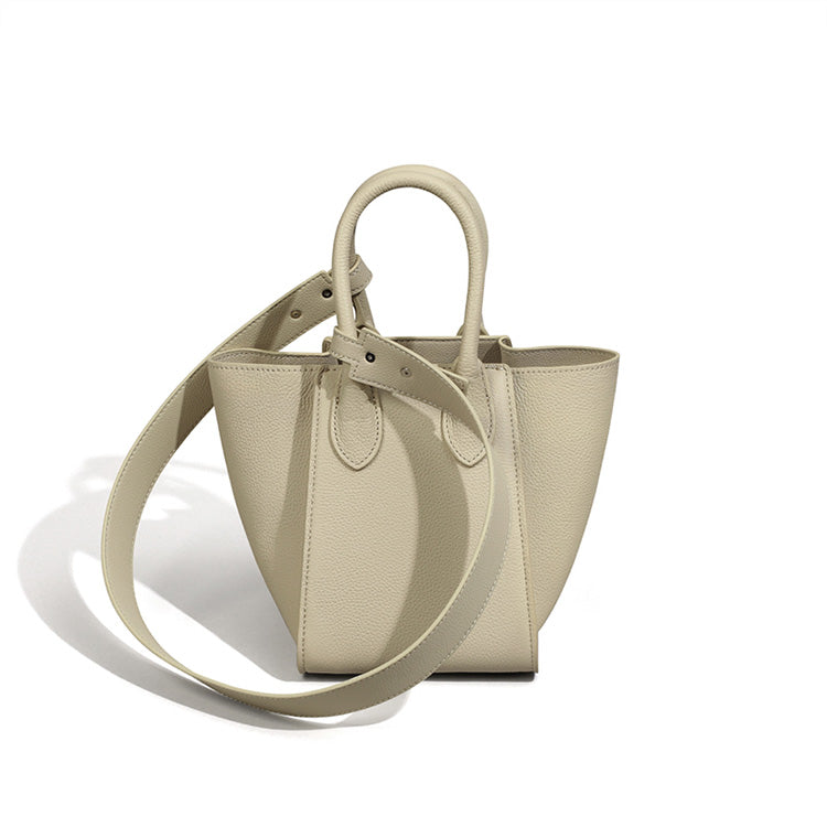 Genuine Leather Bucket Bag