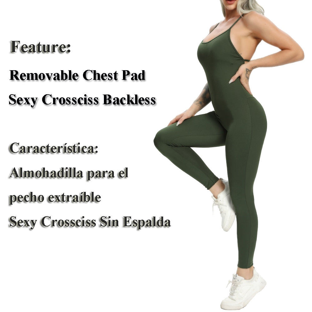 Backless Active Bodysuit