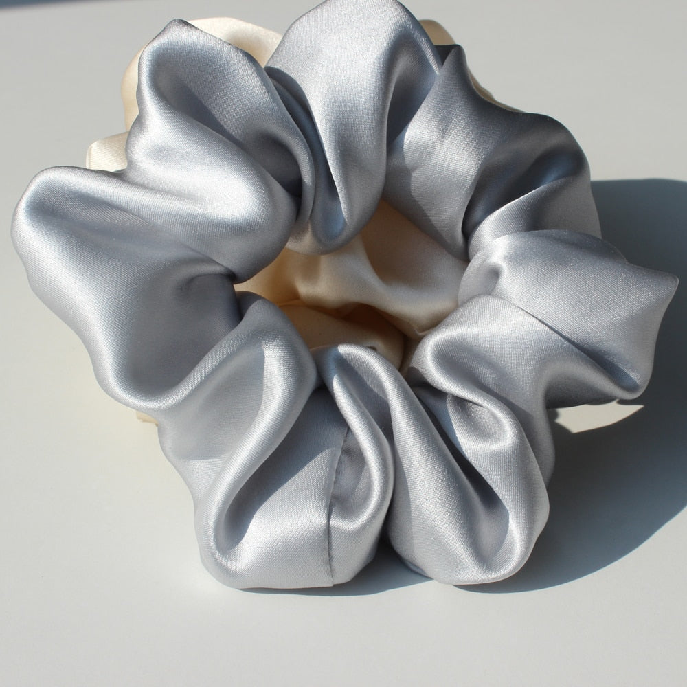 100% Pure Mulberry Silk Large Scrunchies